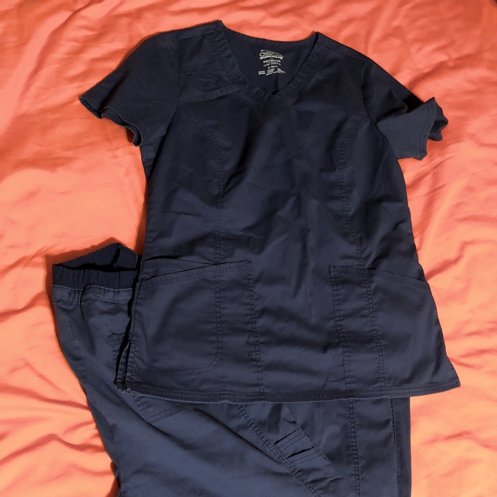 Set of Cherokee workwear stretch scrubs small
